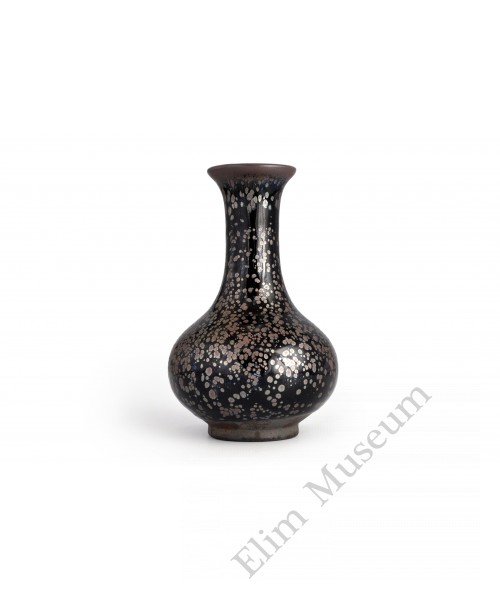 1506 A Jian-ware black glaze "oil-drips"small vase